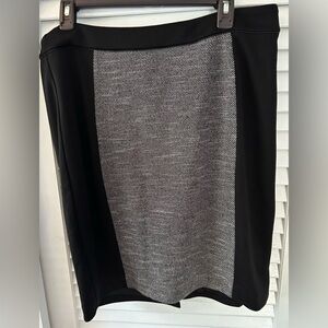 Gently Used Dana Buchman Deco Fantasy Skirt in Black and Grey Size 12